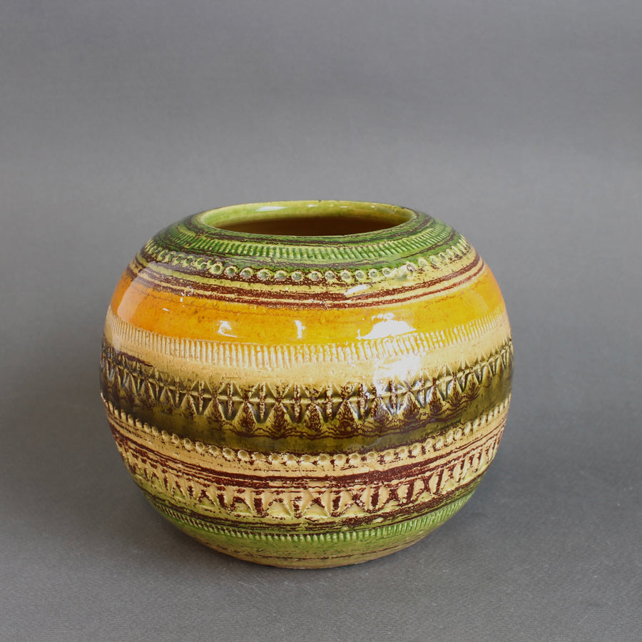 Mid-Century Italian Ceramic Vase by Aldo Londi for Bitossi (circa 1960s)