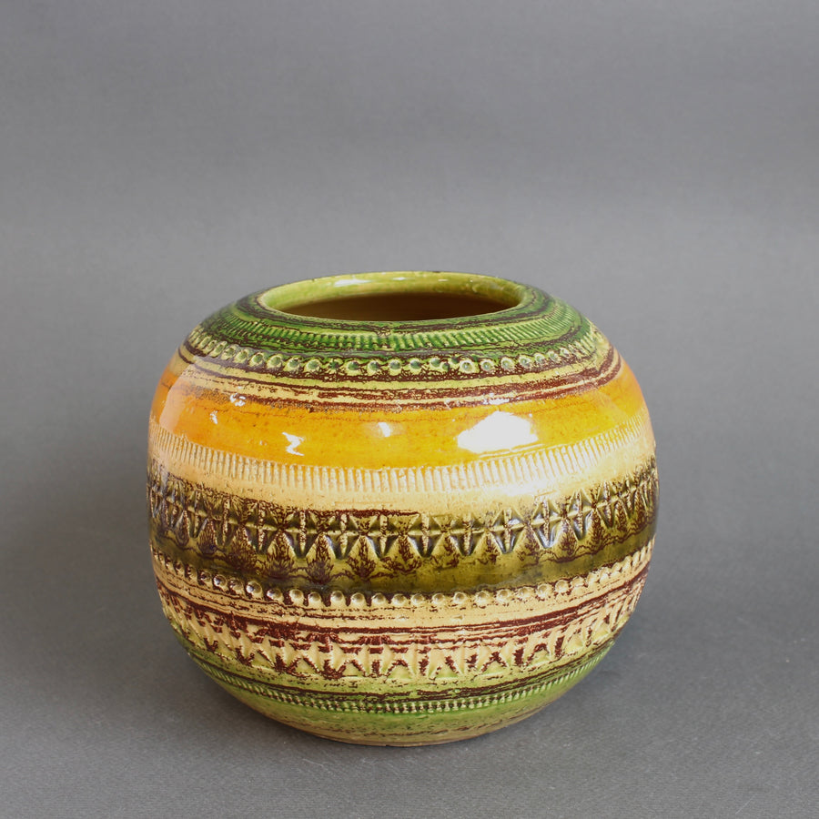 Mid-Century Italian Ceramic Vase by Aldo Londi for Bitossi (circa 1960s)