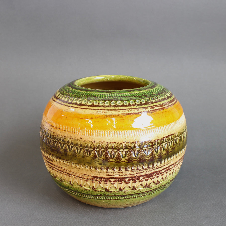 Mid-Century Italian Ceramic Vase by Aldo Londi for Bitossi (circa 1960s)