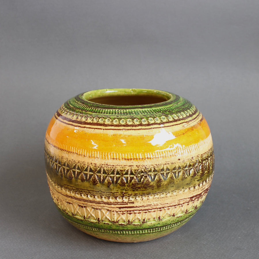 Mid-Century Italian Ceramic Vase by Aldo Londi for Bitossi (circa 1960s)