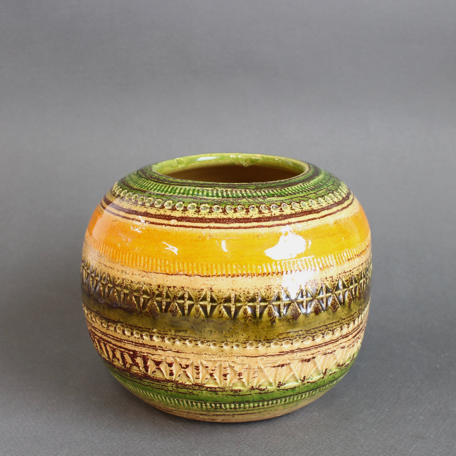 Mid-Century Italian Ceramic Vase by Aldo Londi for Bitossi (circa 1960s)