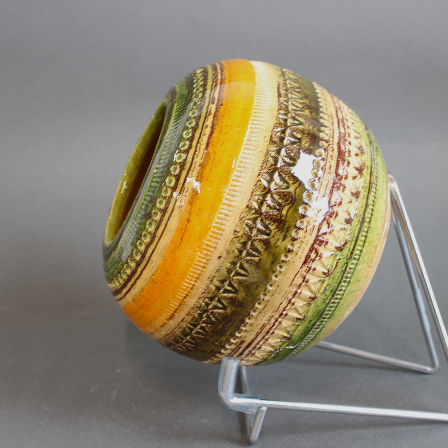 Mid-Century Italian Ceramic Vase by Aldo Londi for Bitossi (circa 1960s)