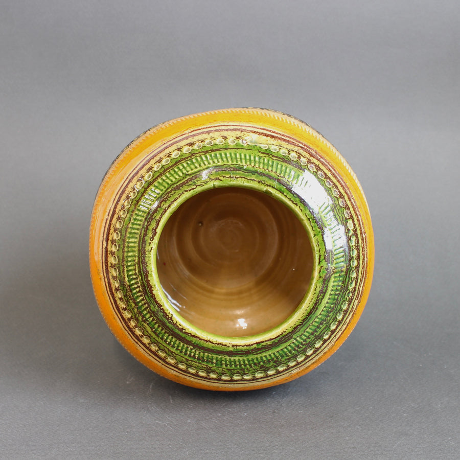 Mid-Century Italian Ceramic Vase by Aldo Londi for Bitossi (circa 1960s)