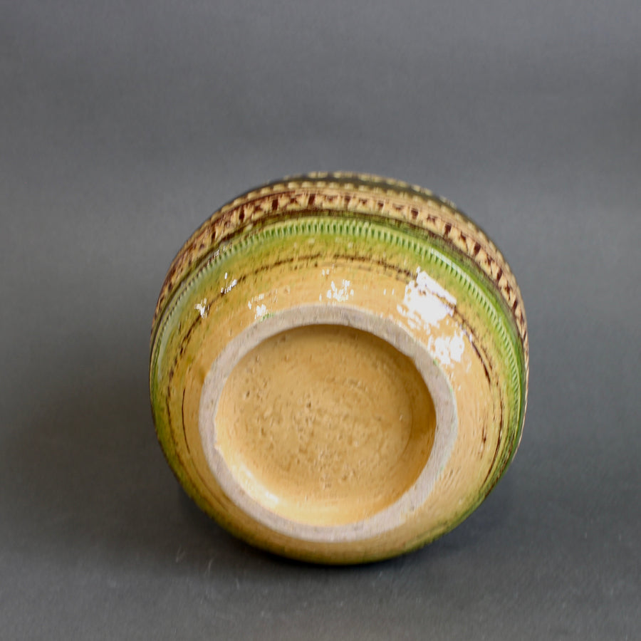 Mid-Century Italian Ceramic Vase by Aldo Londi for Bitossi (circa 1960s)