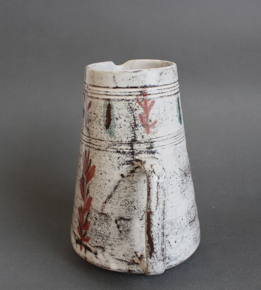 Vintage French Ceramic Pitcher by Le Mûrier (circa 1960s)