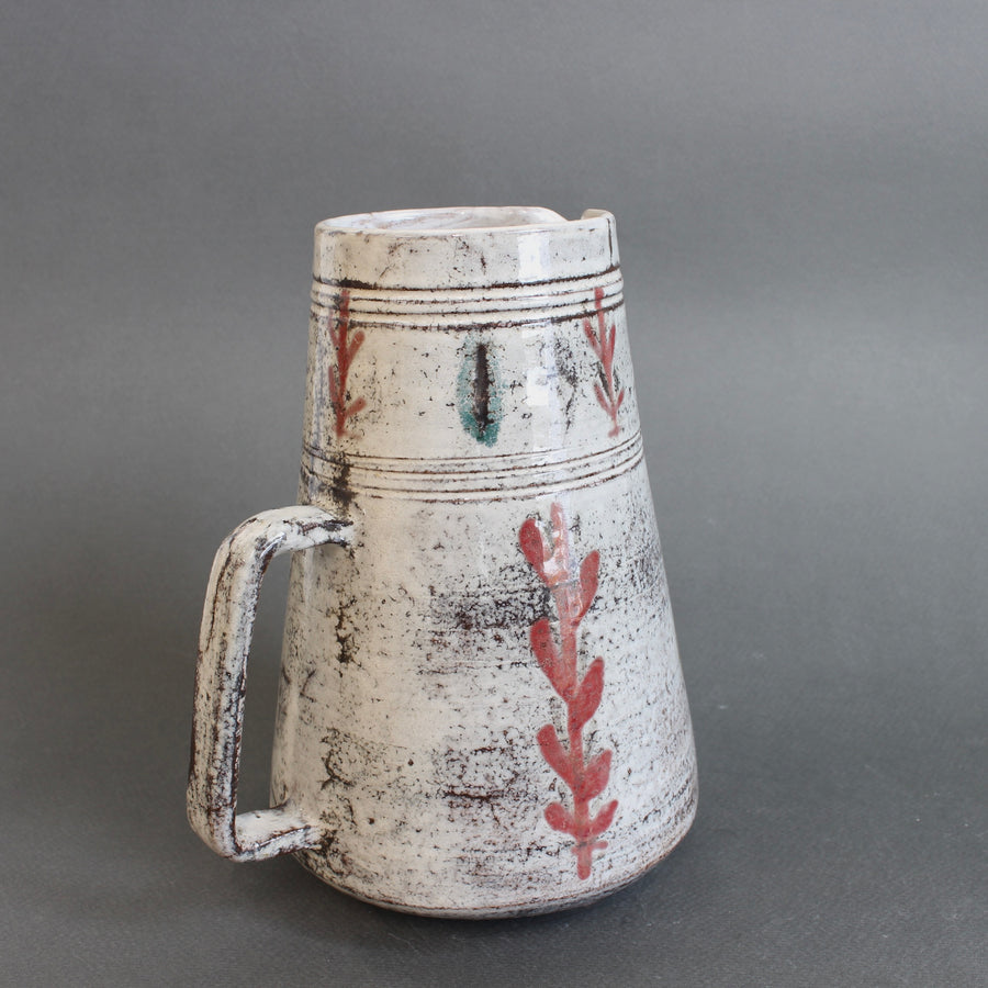 Vintage French Ceramic Pitcher by Le Mûrier (circa 1960s)