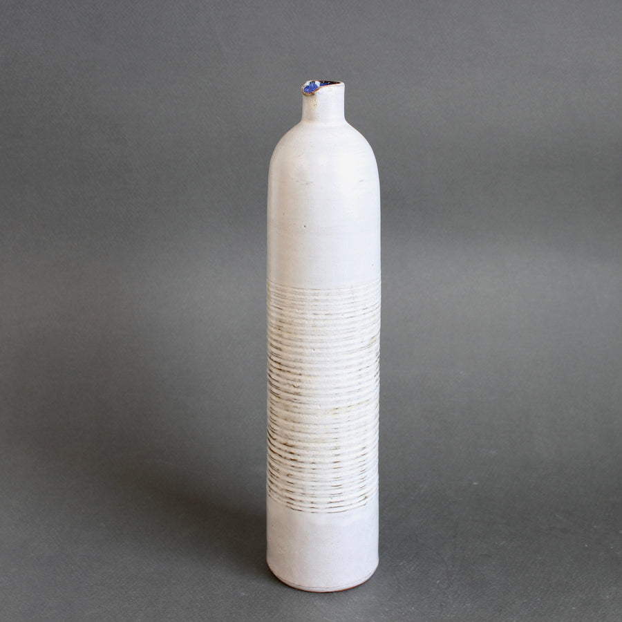 Mid-Century French Ceramic Flower Vase by Les Argonautes (circa 1955-1965)