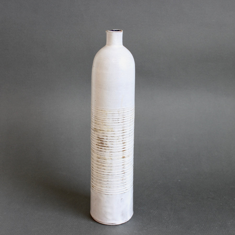 Mid-Century French Ceramic Flower Vase by Les Argonautes (circa 1955-1965)