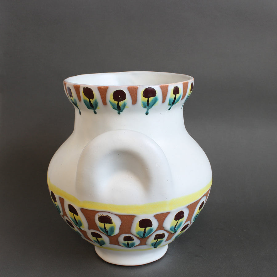 French Vintage Eared Vase by Roger Capron (circa 1950s) - Large