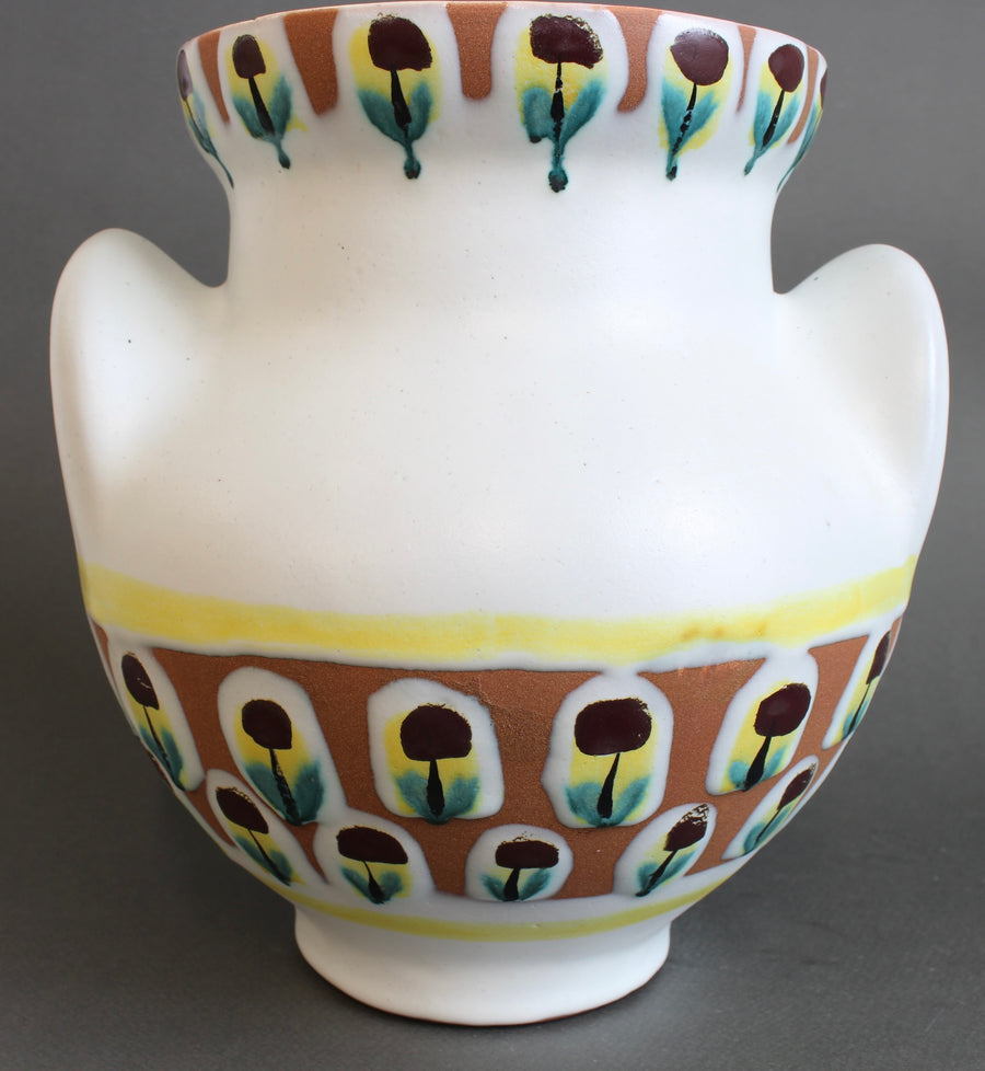 French Vintage Eared Vase by Roger Capron (circa 1950s) - Large