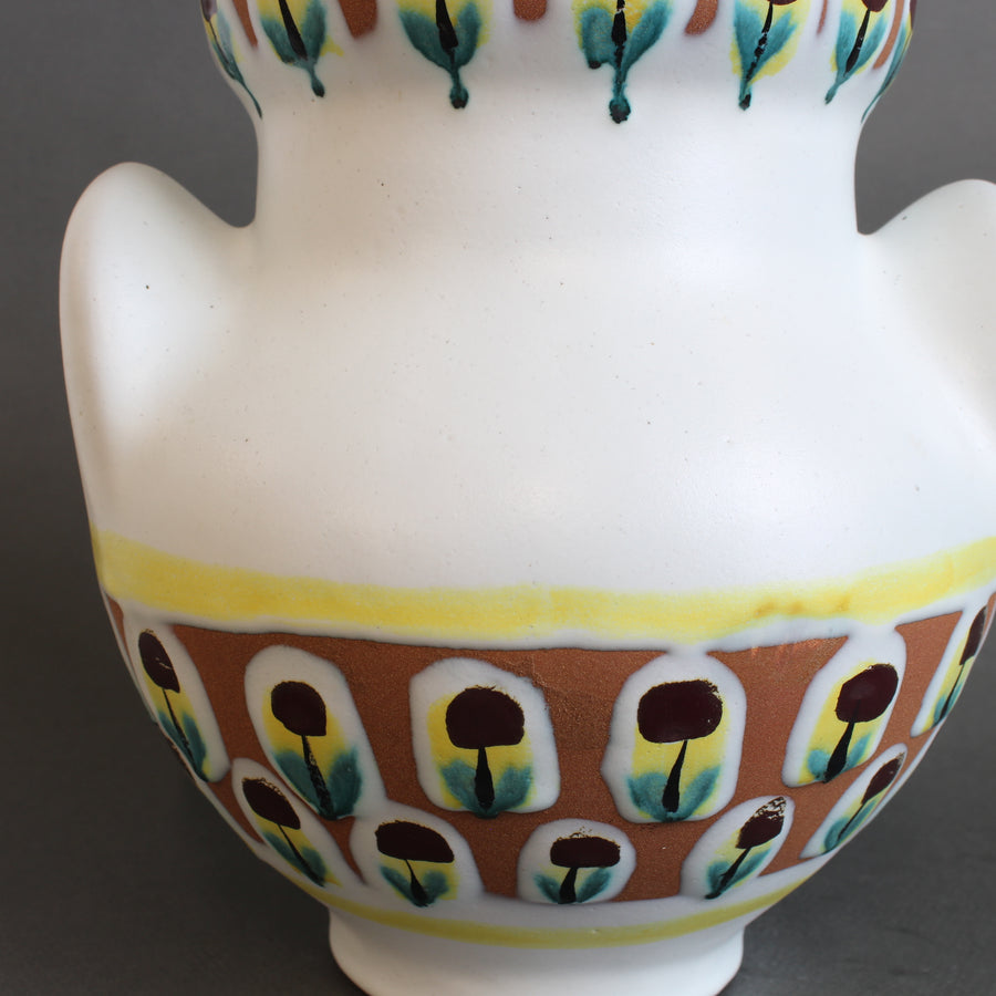 French Vintage Eared Vase by Roger Capron (circa 1950s) - Large