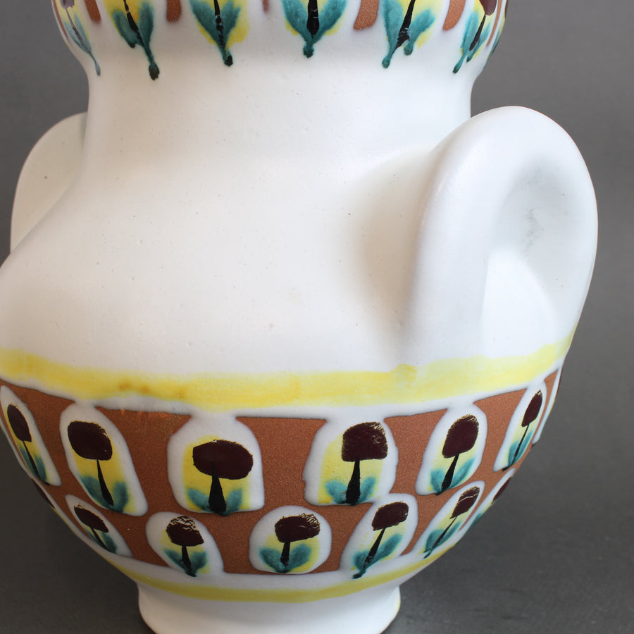 French Vintage Eared Vase by Roger Capron (circa 1950s) - Large