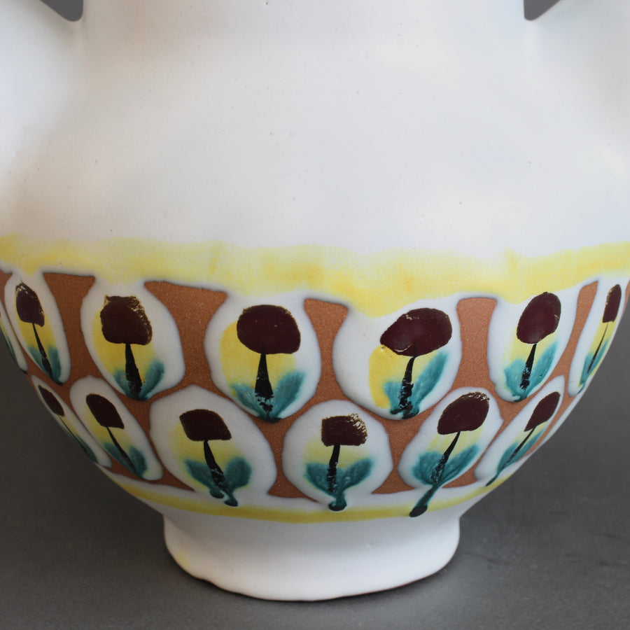 French Vintage Eared Vase by Roger Capron (circa 1950s) - Large