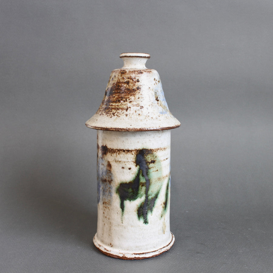 Vintage French Ceramic Apothecary Jar by Albert Thiry (circa 1960s)