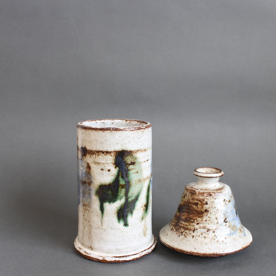 Vintage French Ceramic Apothecary Jar by Albert Thiry (circa 1960s)