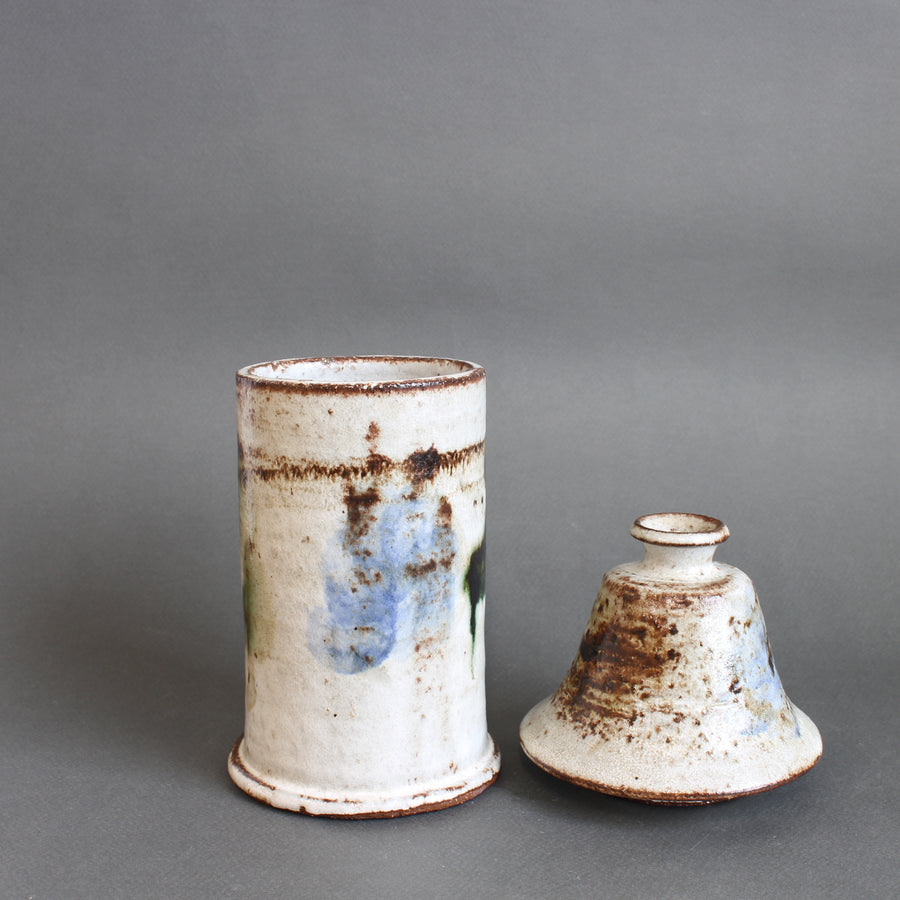 Vintage French Ceramic Apothecary Jar by Albert Thiry (circa 1960s)