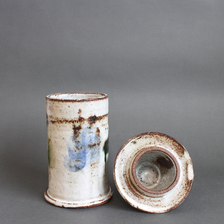 Vintage French Ceramic Apothecary Jar by Albert Thiry (circa 1960s)