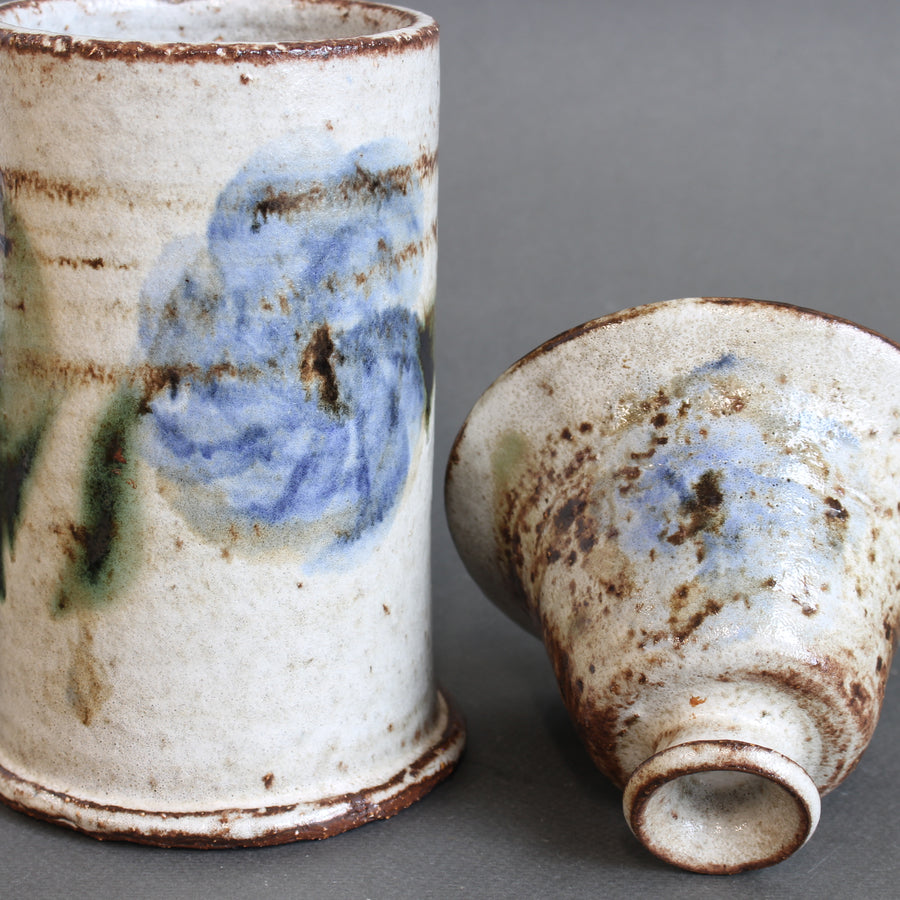 Vintage French Ceramic Apothecary Jar by Albert Thiry (circa 1960s)