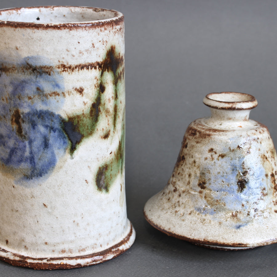 Vintage French Ceramic Apothecary Jar by Albert Thiry (circa 1960s)