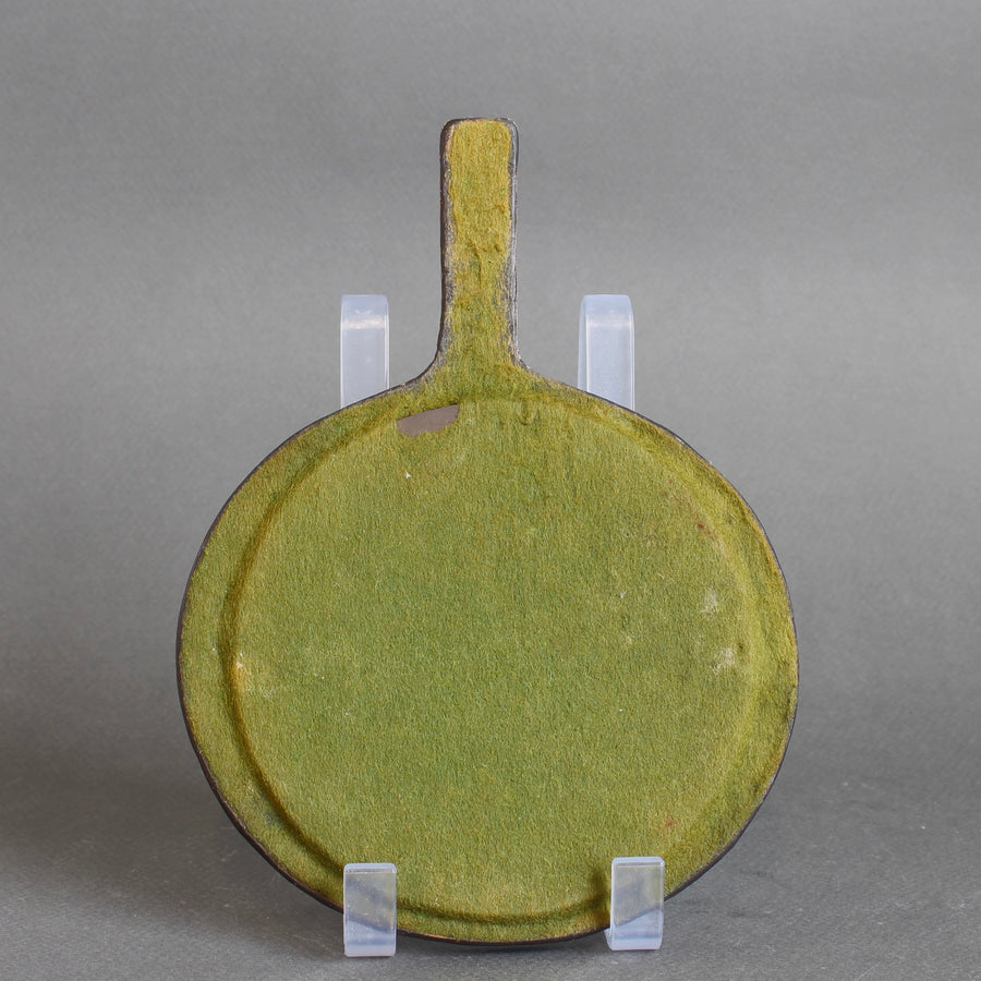Vintage French Ceramic Hand Mirror by Mithé Espelt (circa 1970s)