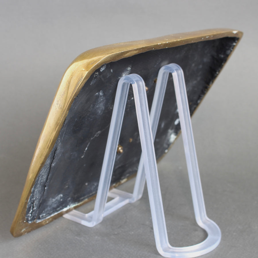 Vintage Aluminium and Brass Flip Calendar Stand by David Marshall (circa 1980s)