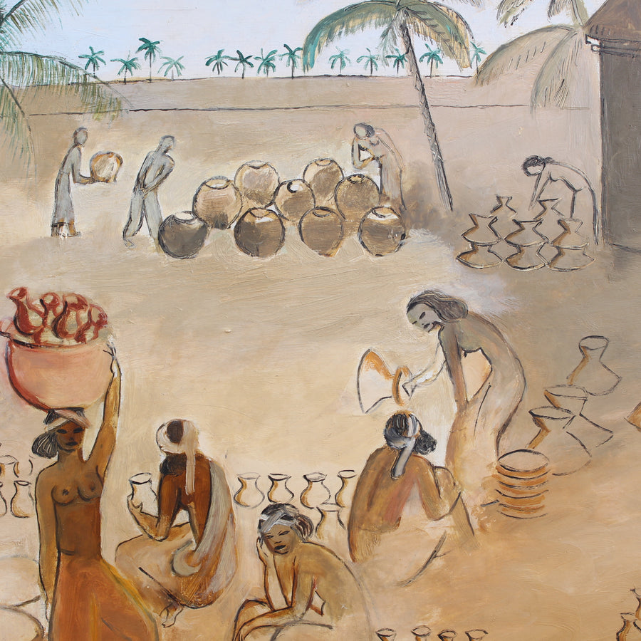 'Balinese Pottery Market' by Régine van den Broek d'Obrenan (1931)
