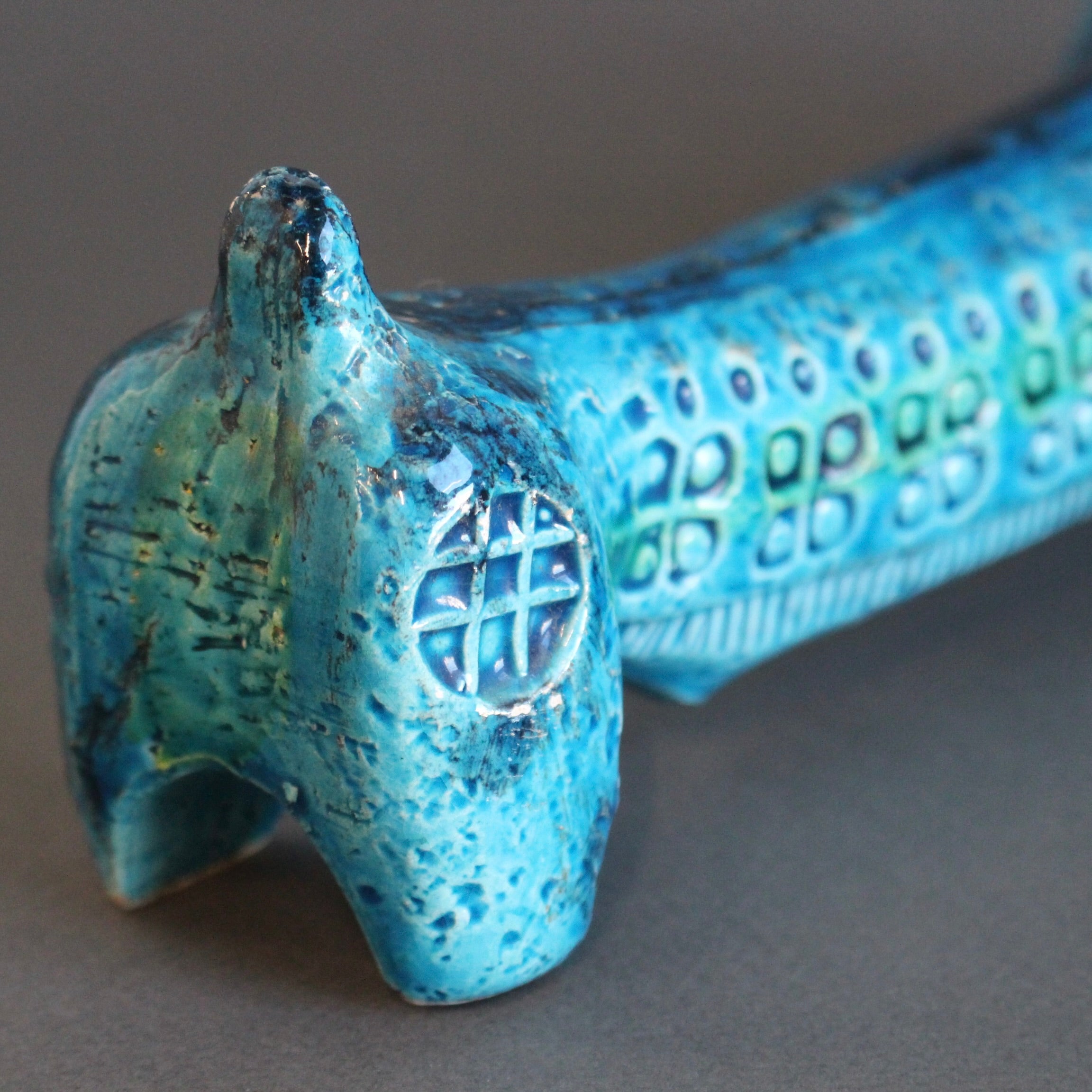 Vintage Italian Ceramic Sausage Dog by Aldo Londi for Bitossi