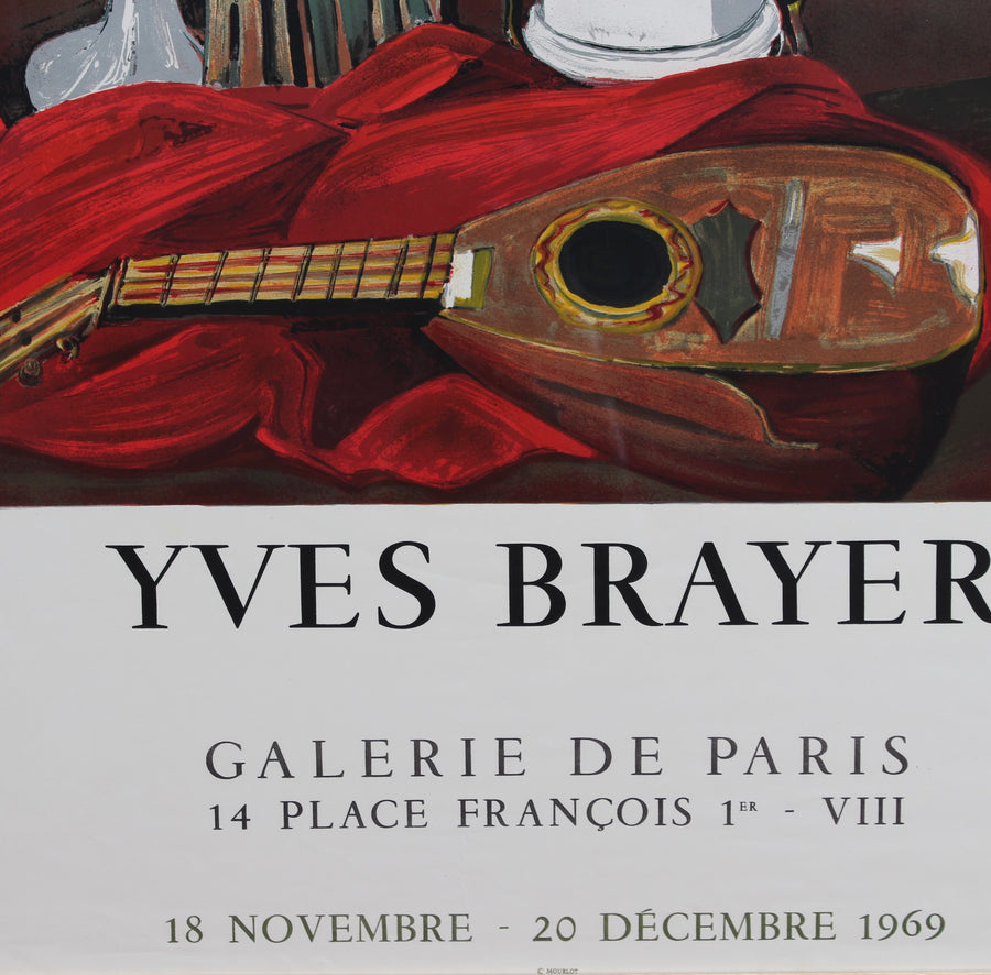 French Vintage Exhibition Poster for Yves Brayer (1969) - Galerie de Paris