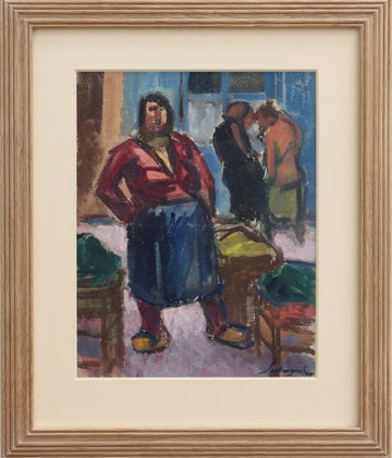 'The Market Seller in Nice' by Alfred Salvignol (circa 1950s)