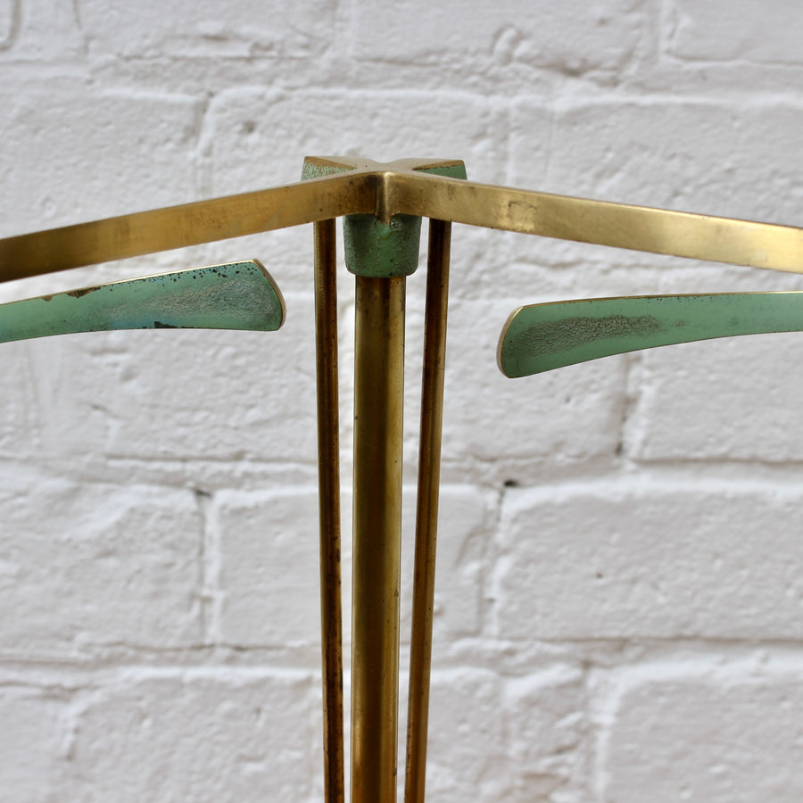 Mid-Century Modern Brass Umbrella Stand Attributed to Artes H&H Seefried Steppach (circa 1950s)