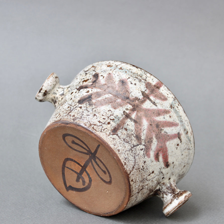 Mid-Century French Ceramic Decorative Crockery Pot by Gustave Reynaud, Le Mûrier (circa 1960s) - Small