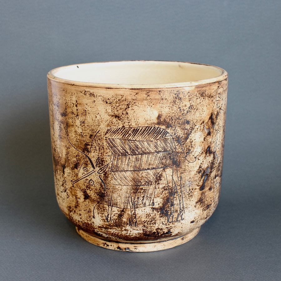 Vintage French Ceramic Cachepot by Jacques Blin (circa 1950s