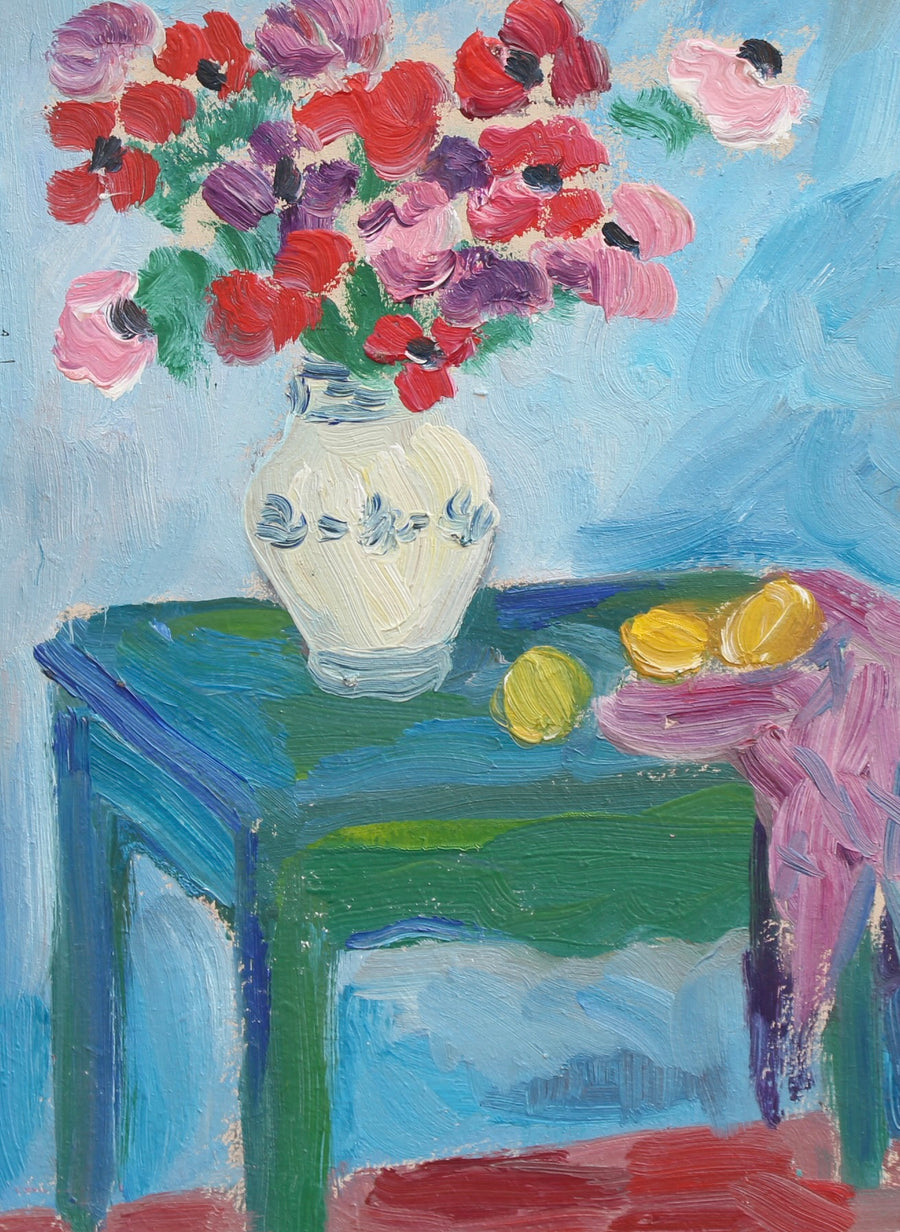 'Still Life with Flowers and Lemons' by Anna Costa (circa 1960s)
