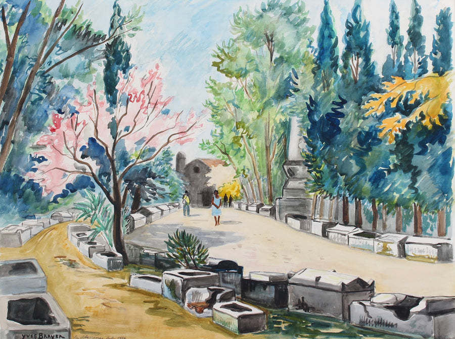 'Les Alyscamps Arles' by Yves Brayer (1977)