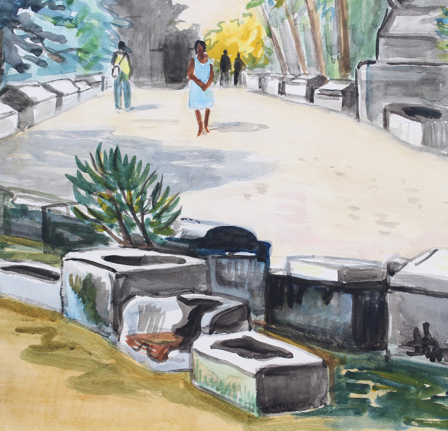 'Les Alyscamps Arles' by Yves Brayer (1977)