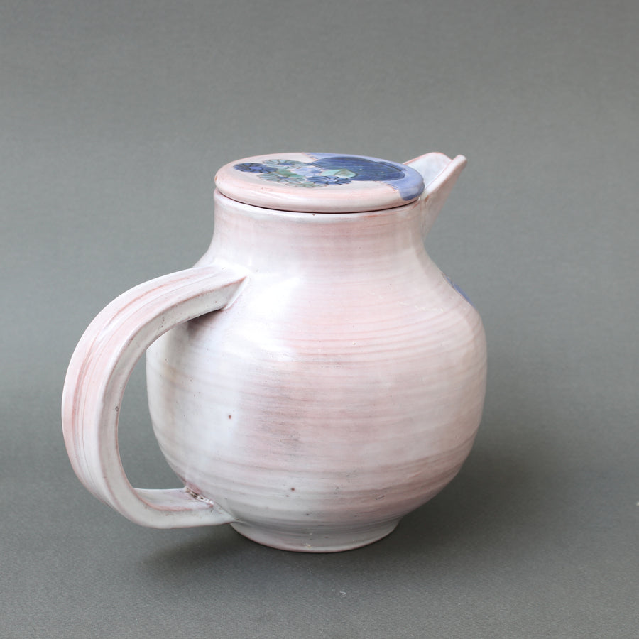 French Decorative Ceramic Pitcher by the Cloutier Brothers (circa 1970s)