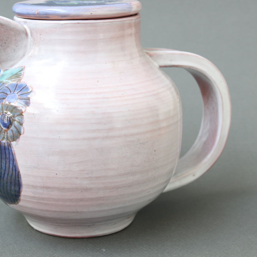 French Decorative Ceramic Pitcher by the Cloutier Brothers (circa 1970s)