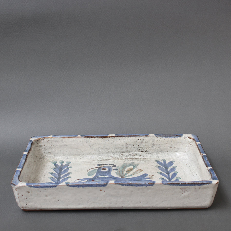 Vintage French Ceramic Tray by Gustave Reynaud for Le Mûrier (circa 1960s)