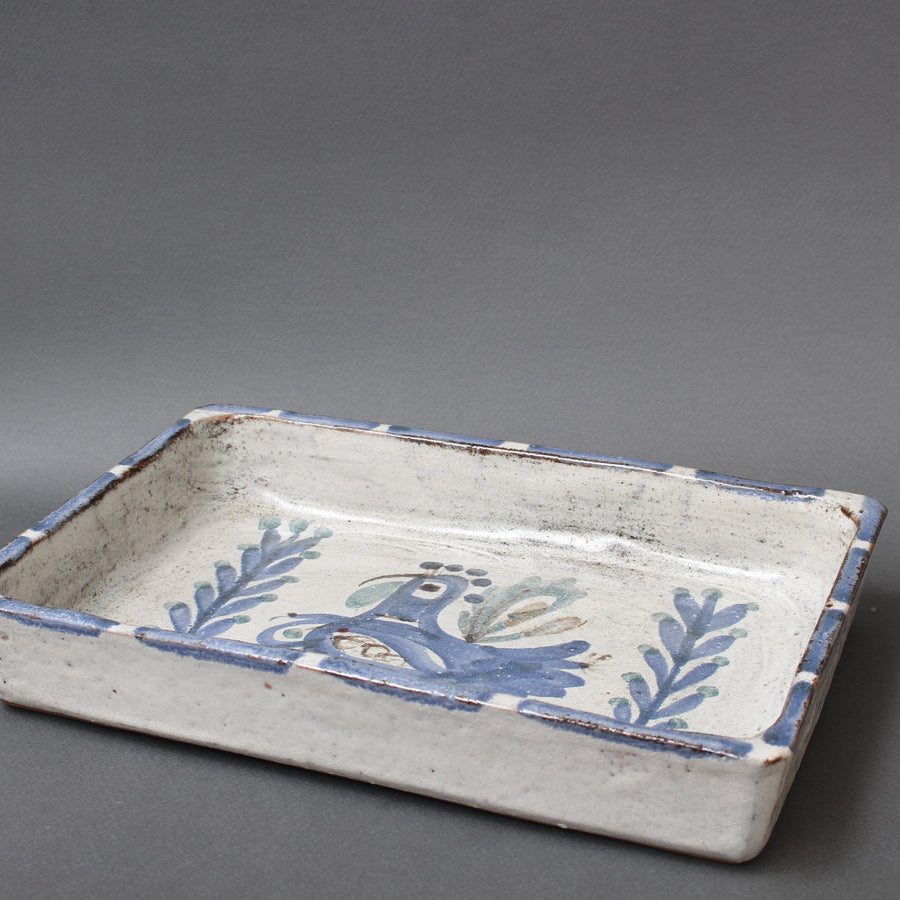 Vintage French Ceramic Tray by Gustave Reynaud for Le Mûrier (circa 1960s)