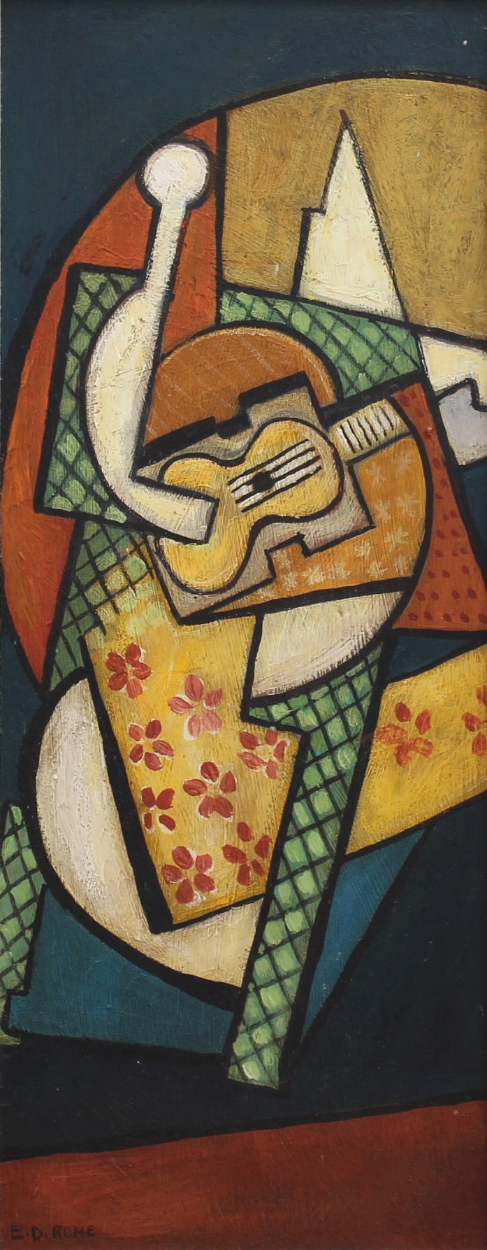 'Portrait of a Man Playing Guitar', Berlin School (circa 1960s)