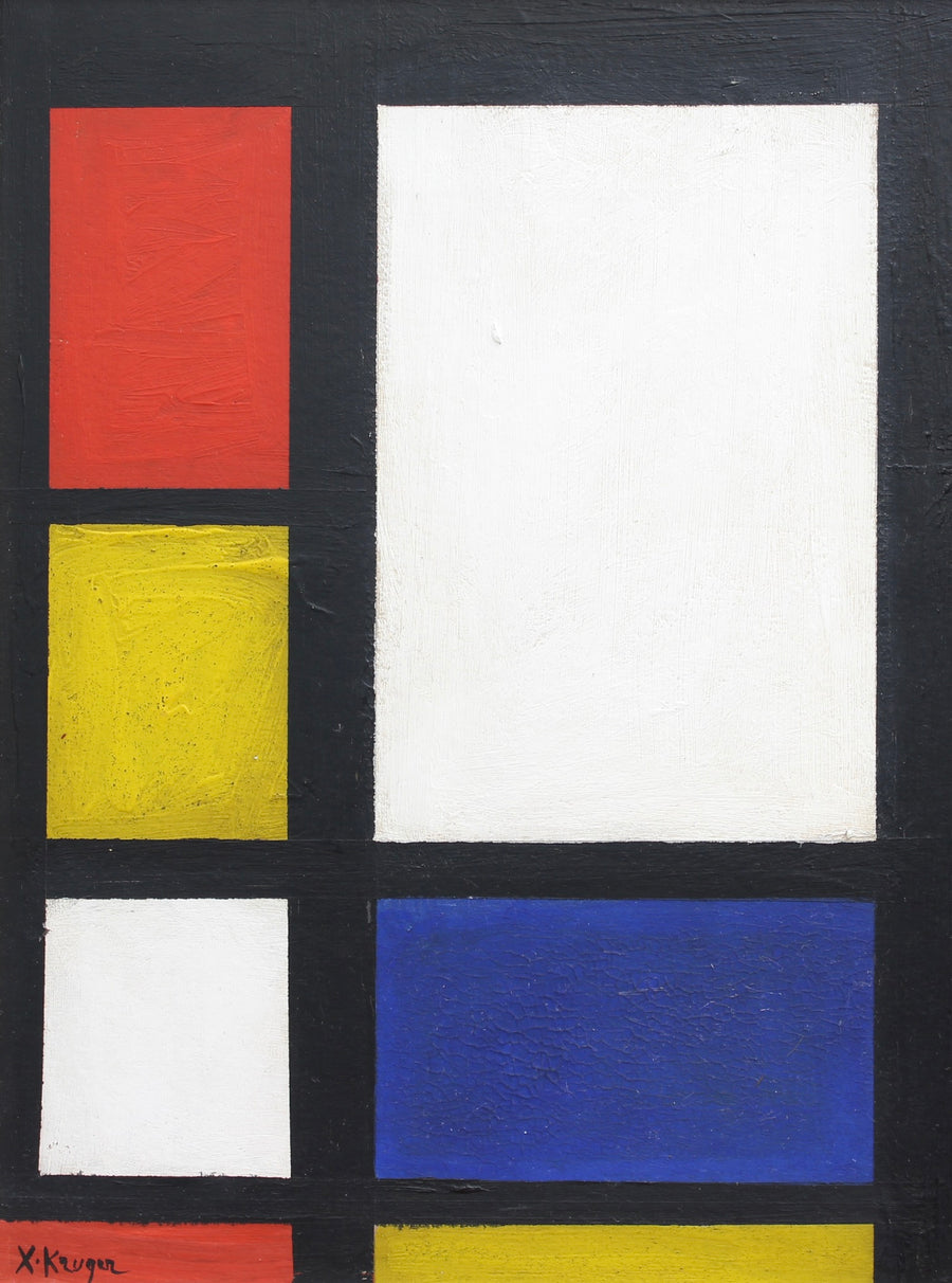 'Abstract of Lines and Colours II' German School (circa 1960s)