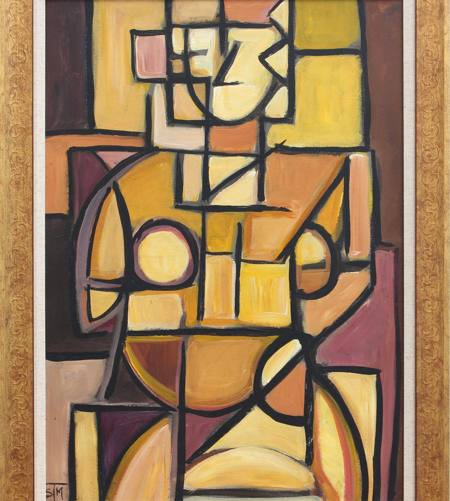 'Cubist Figure' by STM (circa 1960s - 70s)
