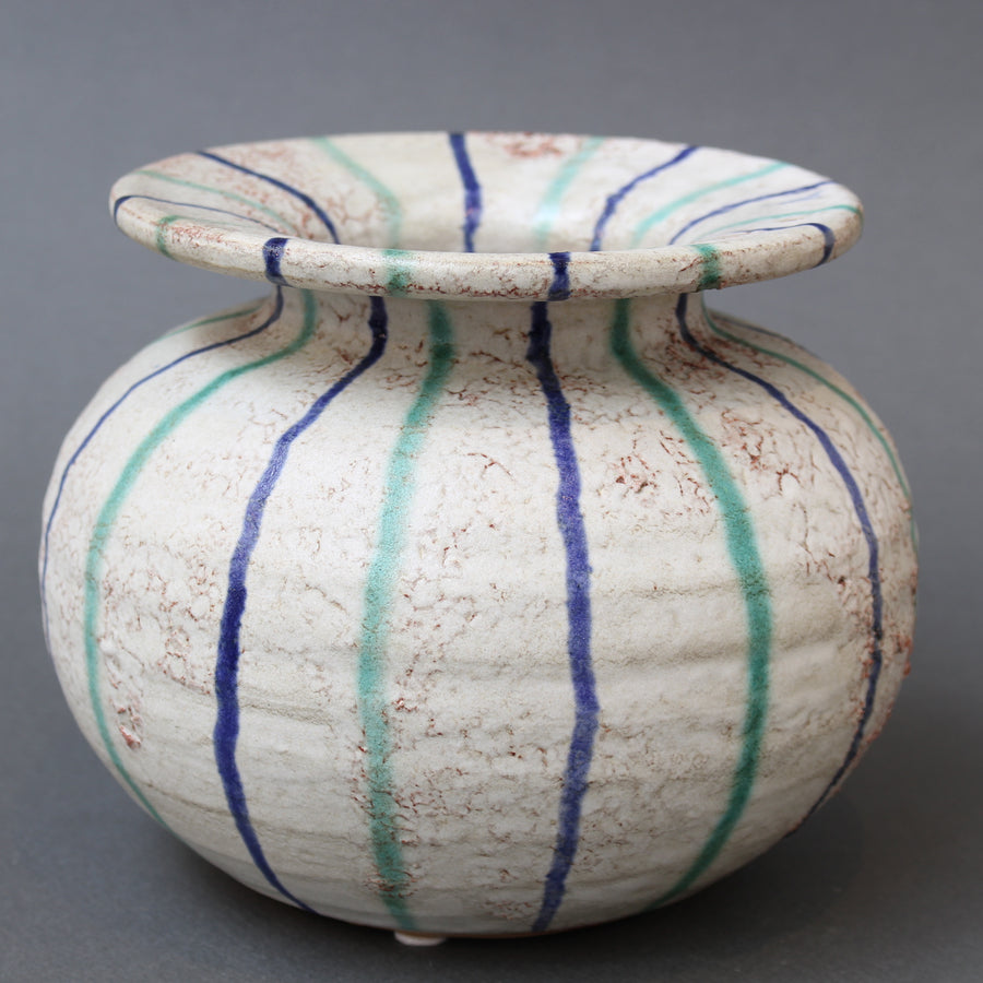 Vintage Ceramic Italian Vase Attributed to Aldo Londi for Bitossi (circa 1960s)