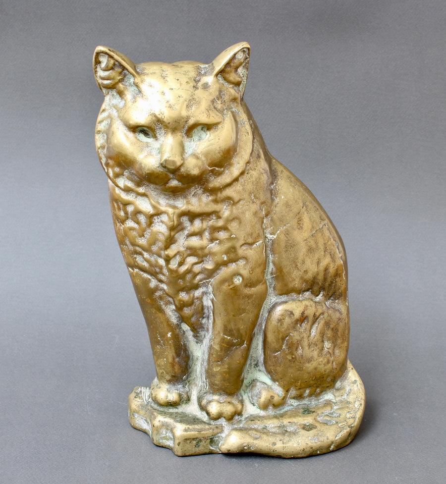 Antique Figural Italian Cast Bronze Cat (circa 1920s)