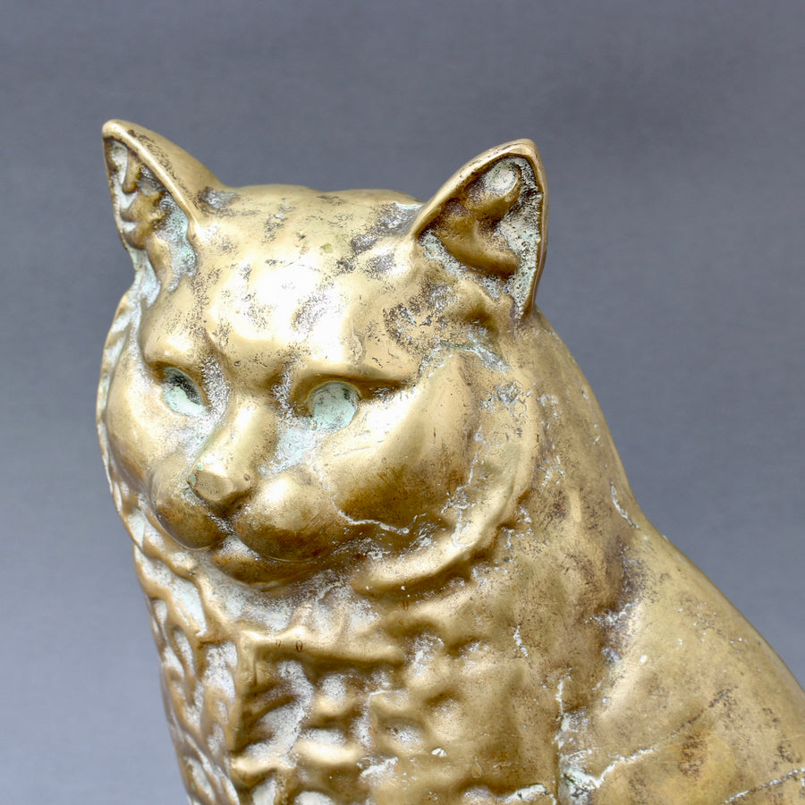 Antique Figural Italian Cast Bronze Cat (circa 1920s)