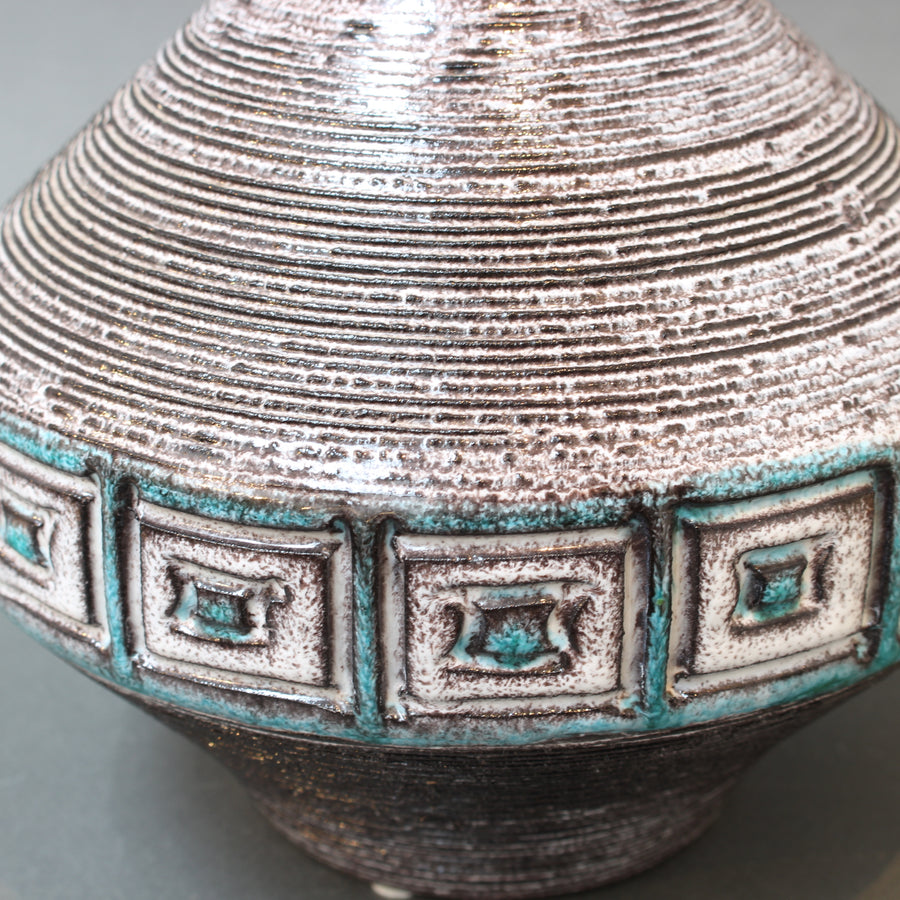 Vintage Italian Ceramic Vase by Aldo Londi for Bitossi (circa 1960s)