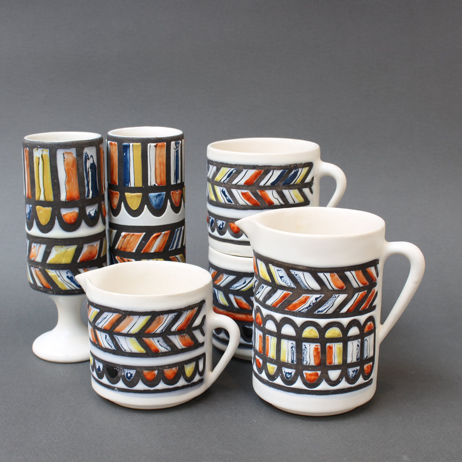 Vintage French Ceramic Set of Vessels by Roger Capron (circa 1960s)