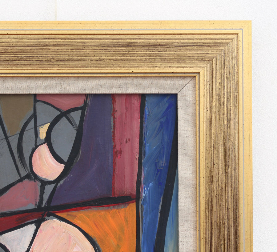 'Radiant Reflections: Cubist Portrait of a Woman' by STM (circa 1970s)