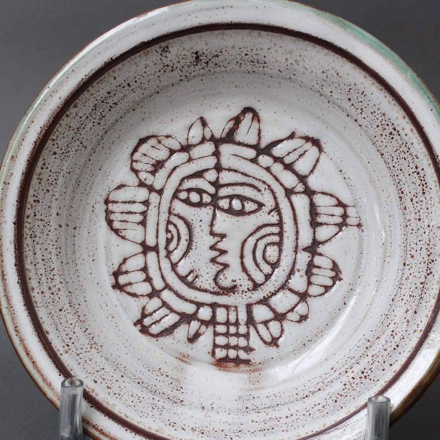 Decorative French Vintage Ceramic Bowl by Michel Barbier (circa 1960s)