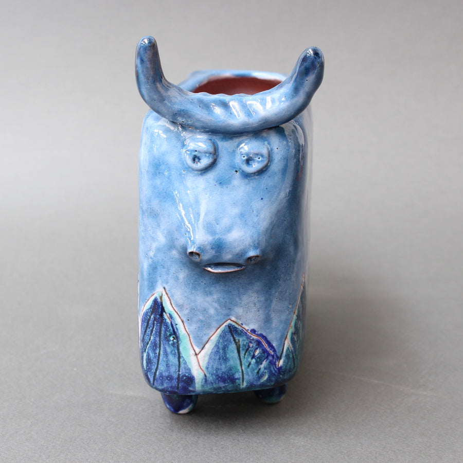 Vintage Ceramic Zoomorphic Flower Vase by the Cloutier Brothers (circa 1970s)